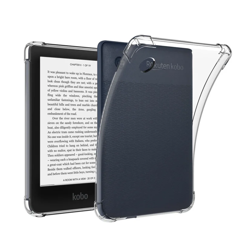 Transparente TPU Soft Back Cover Schutzhülle Funda stoßfeste Hülle für Kobo Clara 2E /Clara Nia/Clara HD/Clara Color/BW 6"