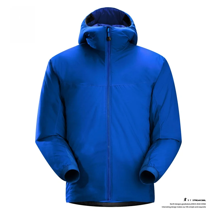 

Warm Cotton Jaet for Men with Hood by icang Brand Outdoor Casual Wear Spring Autumn Season Long Sve Regular Length