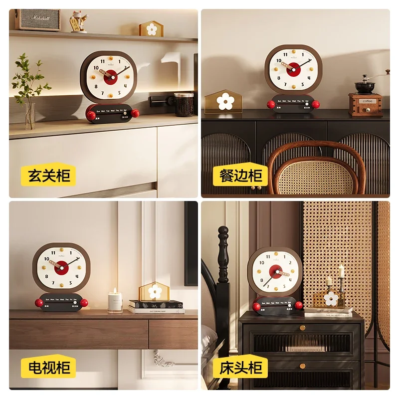 Meshida medieval desktop decoration, ornaments enter the home, porch clock placement, clock creativity, home accessories