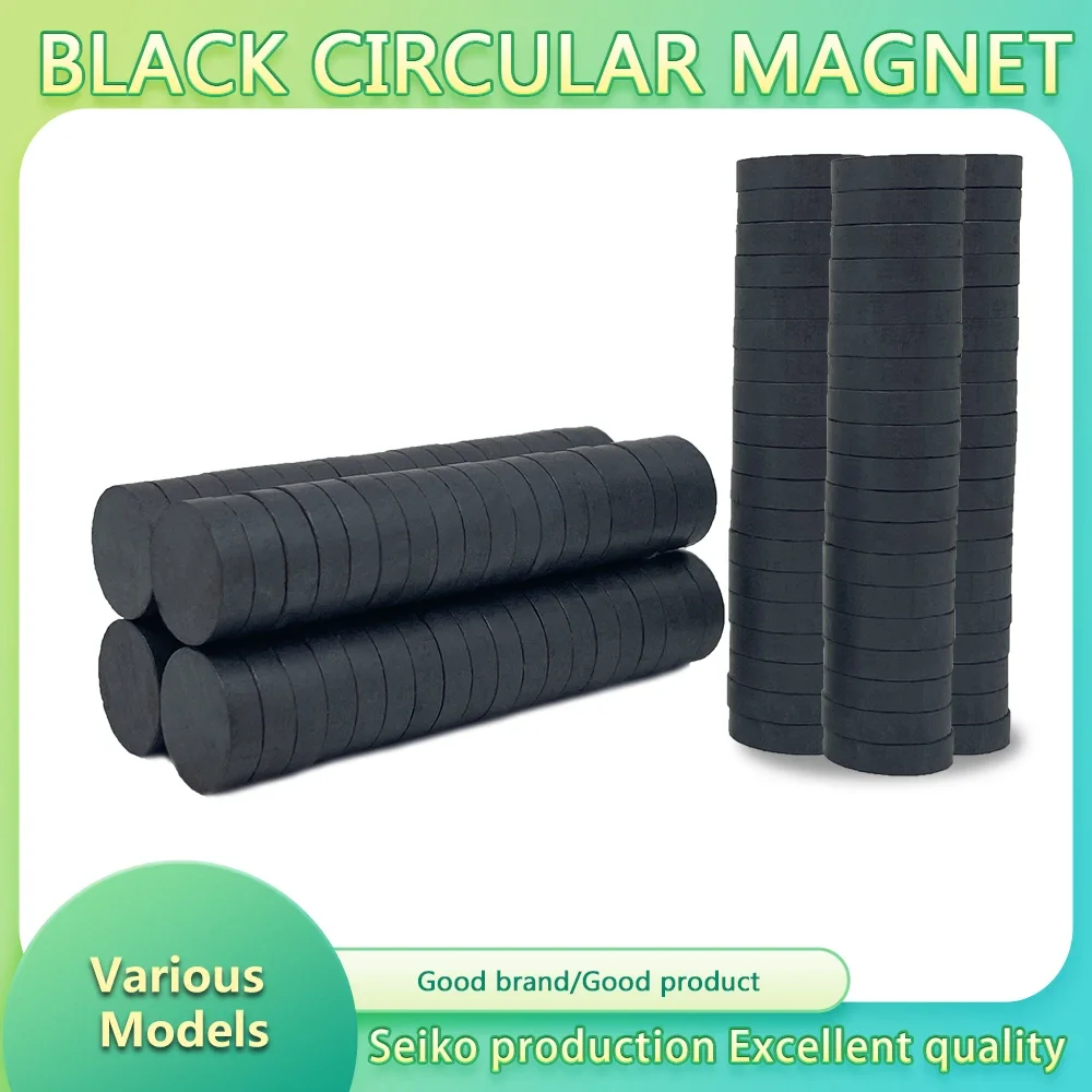 Circular Magnets Dia 14mm 15mm 16mm 17mm 18mm Ferrite Ordinary Y30 Black Magnet Crafts Magnet Fridge Sticker DIY Magnet