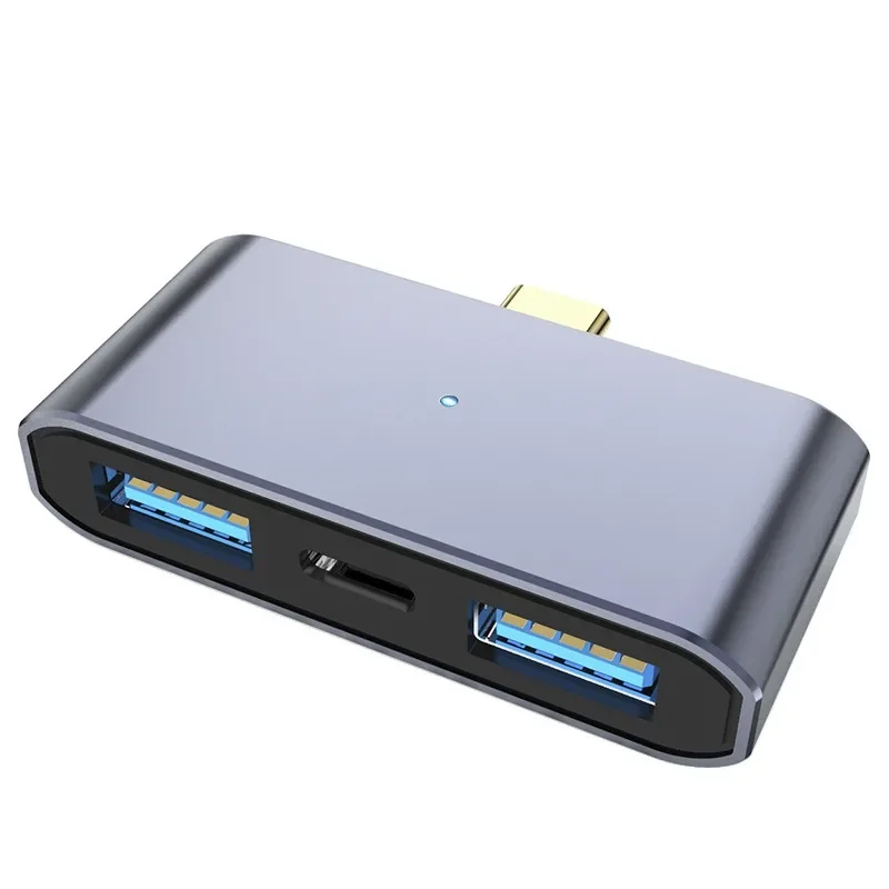 Type C Hub met PD-opladen, USB 3.0-poorten en kaartlezer - USB C Docking Station OTG-adapter voor MacBook/Tablet/PC