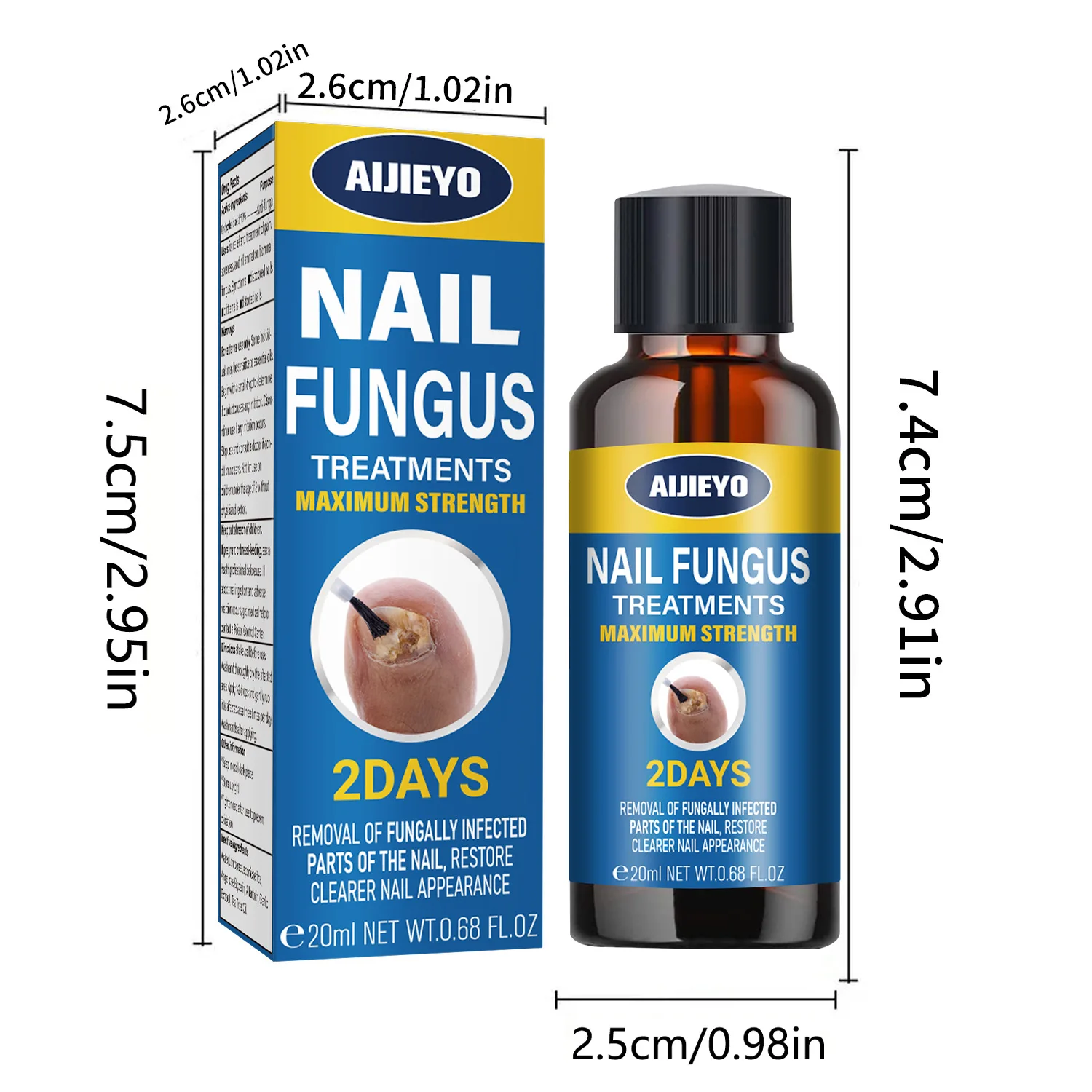 Nail Nutrient Solution Nail Repair Solution Clear Bright Fungal Gray Nail Treatment Nail Whiten Fungus Nail Renewal Essence