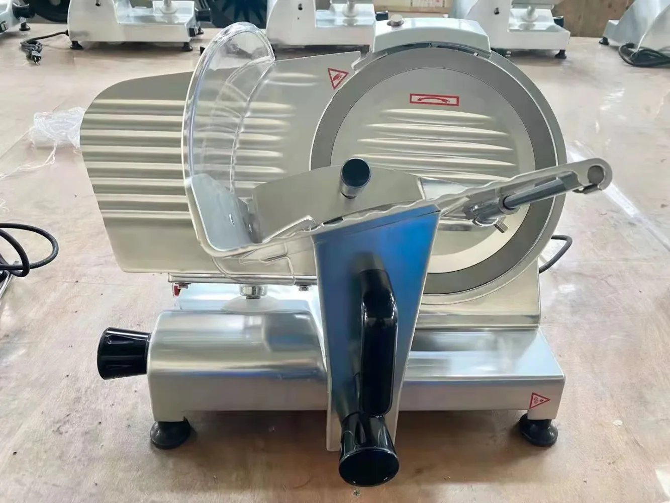 220‑MM Grade Anodized Aluminum Frozen Meat Slicer for Commercial Meat Treating