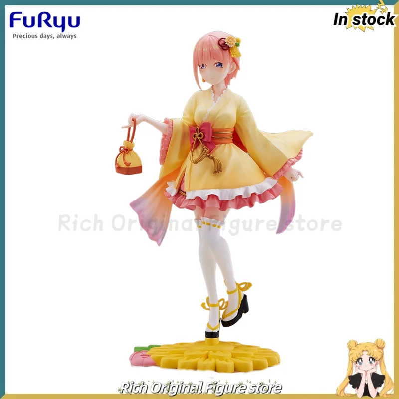 

В наличии оригинальный фильм FuRyu TENITOL The Quintessential Quintuplets Nakano Ichika, короткая юбка и модель юката, украшения для взрослых