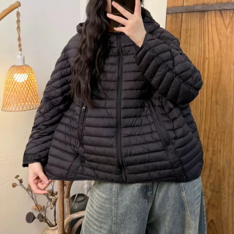 Women's Down Jacket 2025 Winter New Arrival Korean Style Oversized Hooded Fashion Thickened Warm Coat