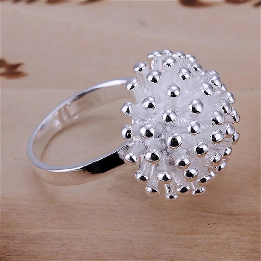 Christmas Sale free shipping girl silver ringsilver color Ring jewelry factory wholesale hot sell fashion