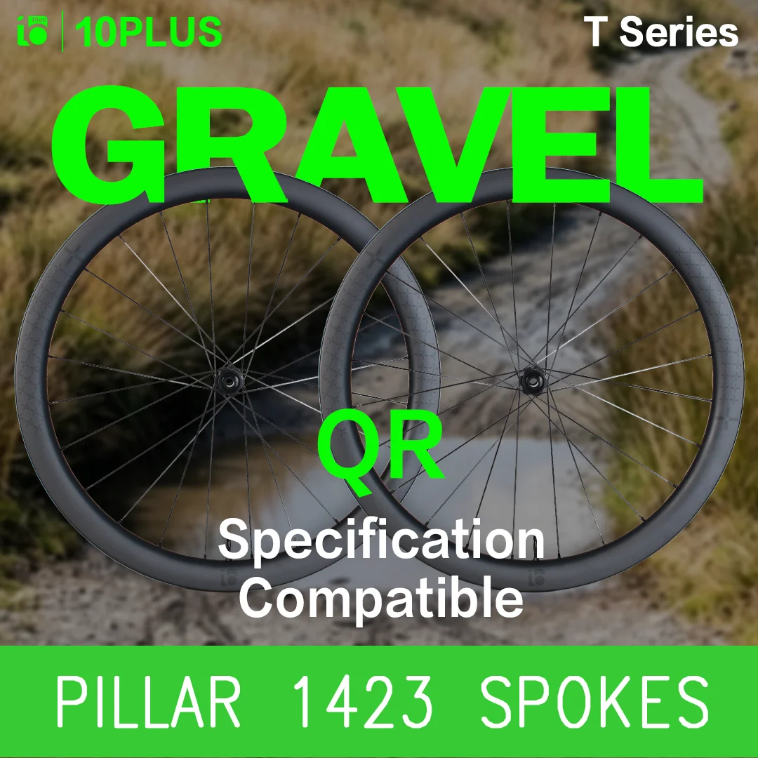 10PLUS T Series Aero Gravel Carbon-Laufradsatz 700C Scheibenbremse Tubeless 36T Pawl Ratchet Pillar 142345mm Schnellspanner