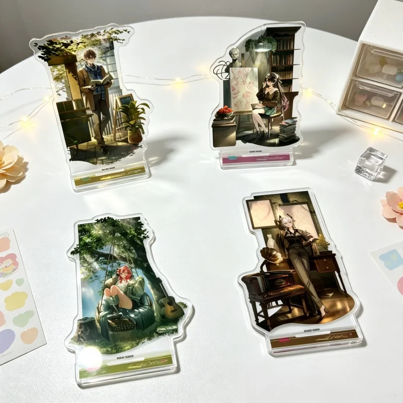Wuthering Waves Classic Game 15CM Acrylic Figure Stand Model Plate Keychain Jiyan/Changli/Jinhsi Desktop Ornament  FACTORY STORE