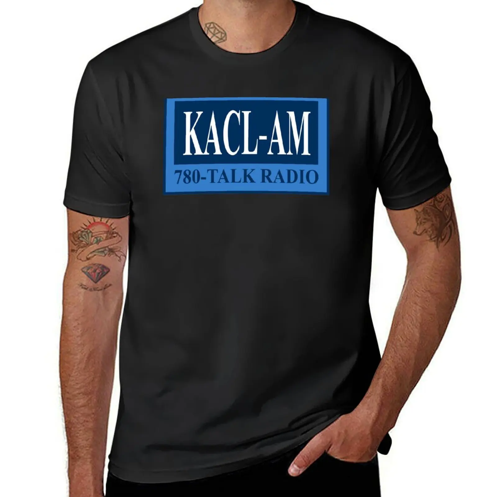 KACL-AM 780 Talk Radio T-Shirt anime kawaii clothes korean fashion for a boy big and tall t shirts for men