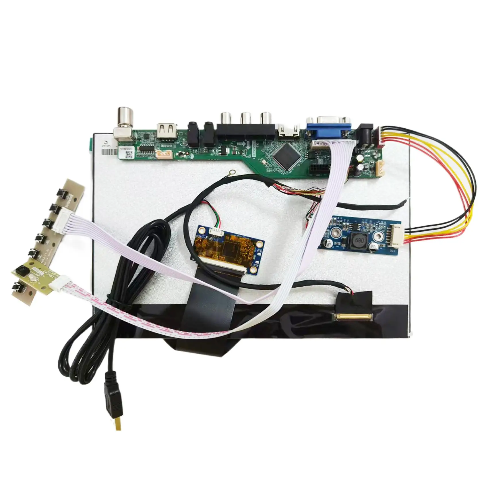 

H/D VGA AV USB LCD Board And 10.1" 1280X800 1000nit Resistive Touch LCD Panel