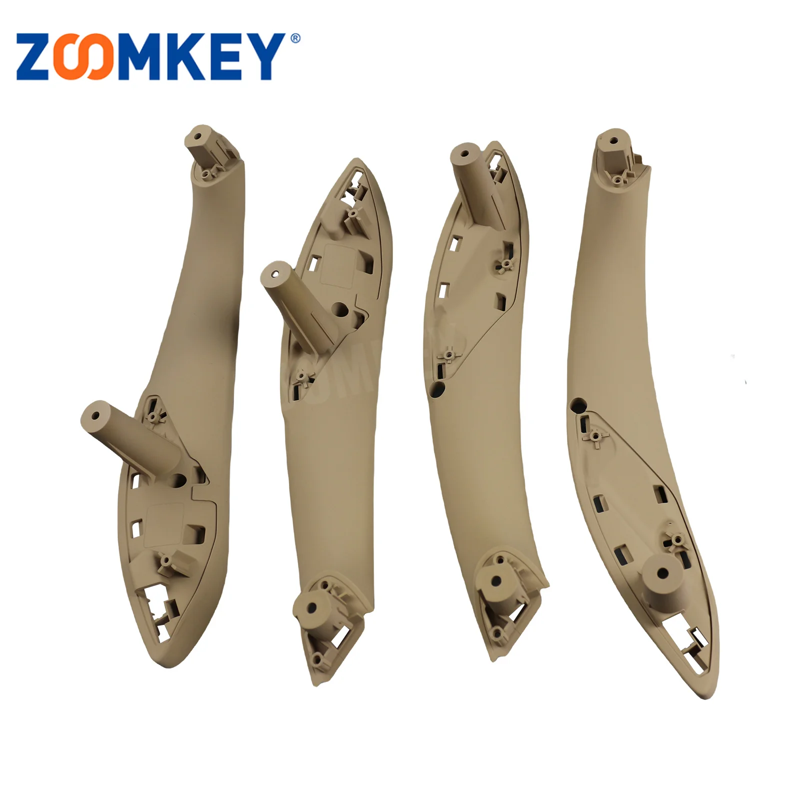 ZOOMKEY 4Pcs Front & Rear Beige Interior Door Handle Trim Set Fit For BMW F30 320i 2013-2018 51417279316