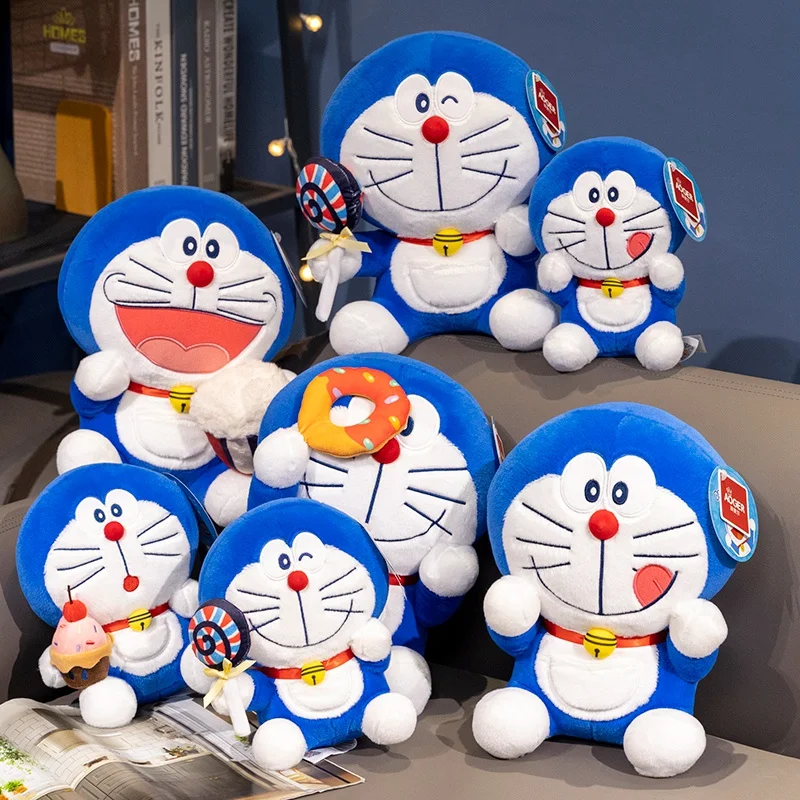 Pluszak Doraemon Seria Deserów Zabawka Nobita Lizak Pączek Pyszny Ciasto Popcorn