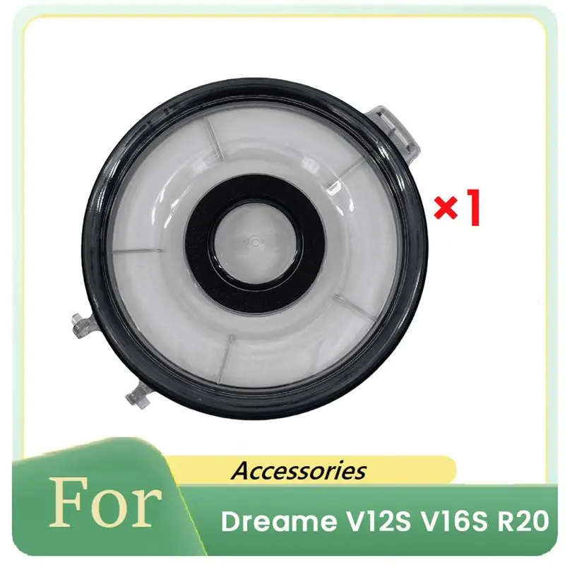 A84E-Dust Collection Cup Bottom Cover For Dreame V12S V16S R20 Vacuum Cleaner Transparent Barrel Bottom Cover Replacement