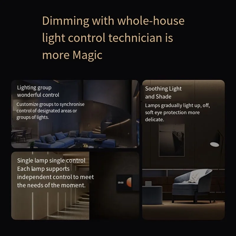 Aqara Smart Downlight T1 Zigbee Lampu Bulat Peredupan 10W Sudut Sinar 24 36 Pencahayaan Adaptif Antisilau untuk Aplikasi Homekit