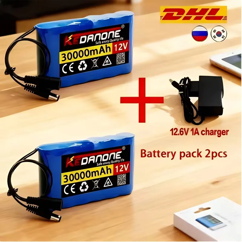 

2026 20000mah 3S2P 12V Portable Rechargeable Li-Ion Battery For LED Portable Rechargeable Li-ion Battery for fishing lights