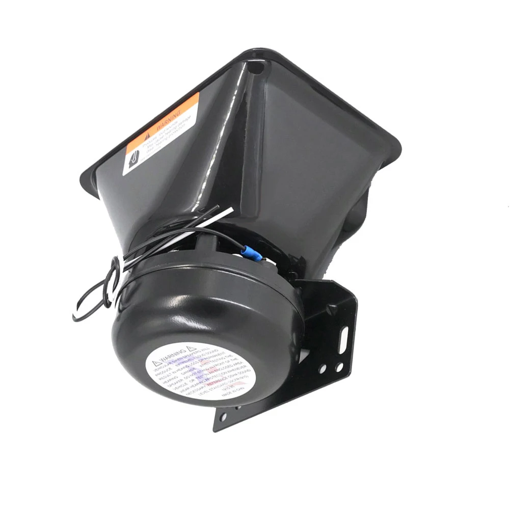 200W Square Horn Car Warning System Emergency Alarm 130dB Loud Sound Speaker Police Fire Siren Sound Amplifier Cars Fire Trucks