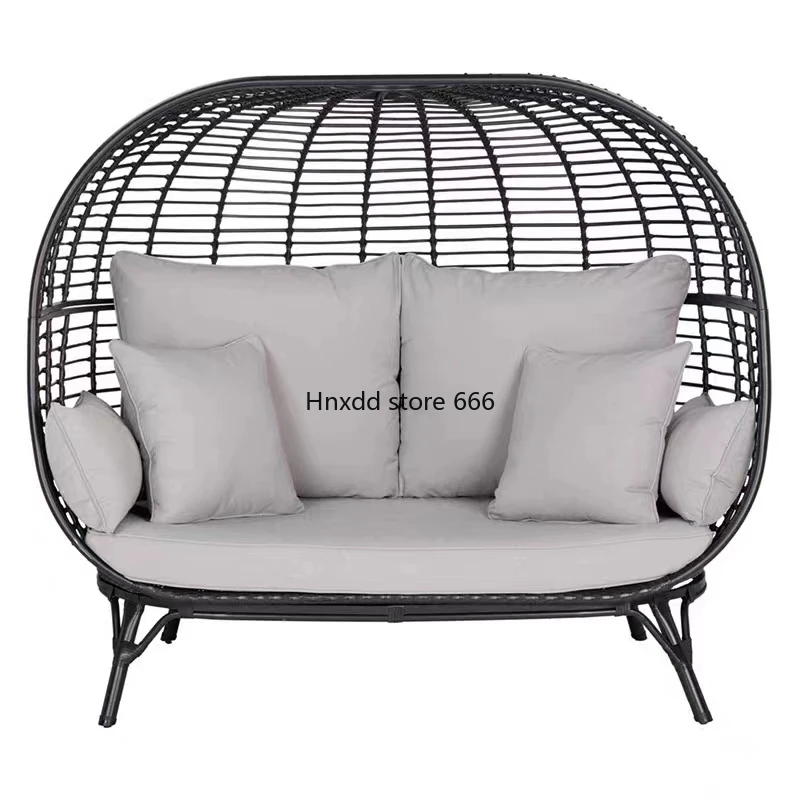 Outdoor balcony table and chair combination bird's nest lazy sofa