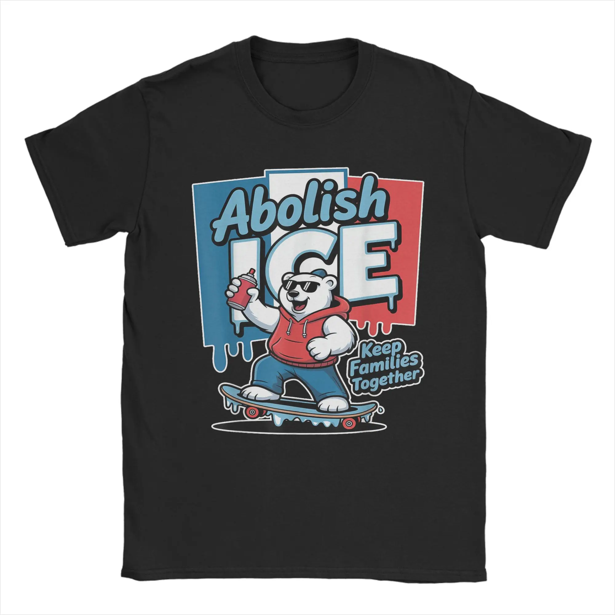 

Men Abolish ICE Keep Families Together Funny Protest T Shirts Cotton Clothes Vintage Short Sleeve Round Collar Tees 5XL T-Shirts
