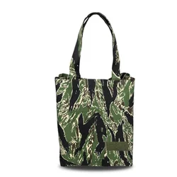 Camouflage Tote Bag For Men Durable Environmental Canvas Shopping Bag