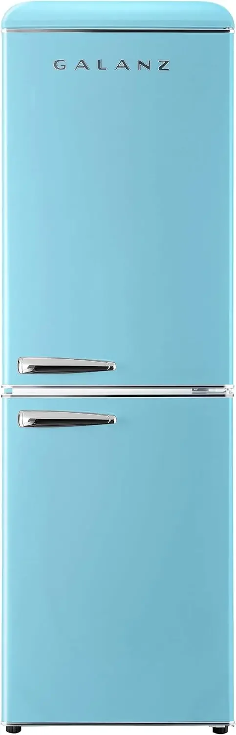 

Retro Refrigerator with Bottom Mount Freezer Frost Free, Dual Door Fridge, Adjustable Electrical Thermostat Control, 7.4 Cu Ft,