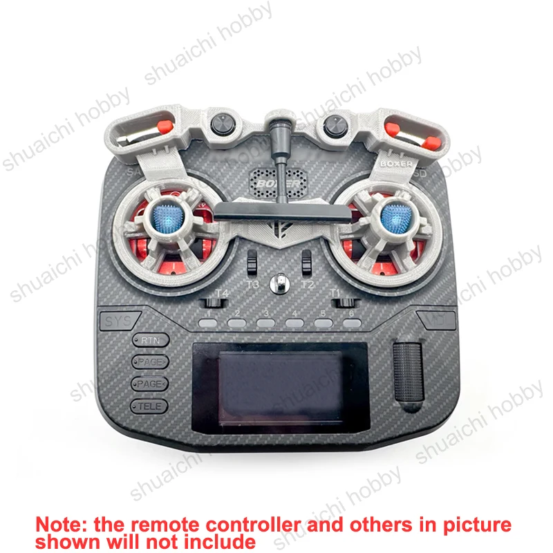 1 個 Radiomaster ボクサー FPV ドローンリモコンジョイスティックガードカバー 3D プリントスティックプロテクターアンテナ収納穴