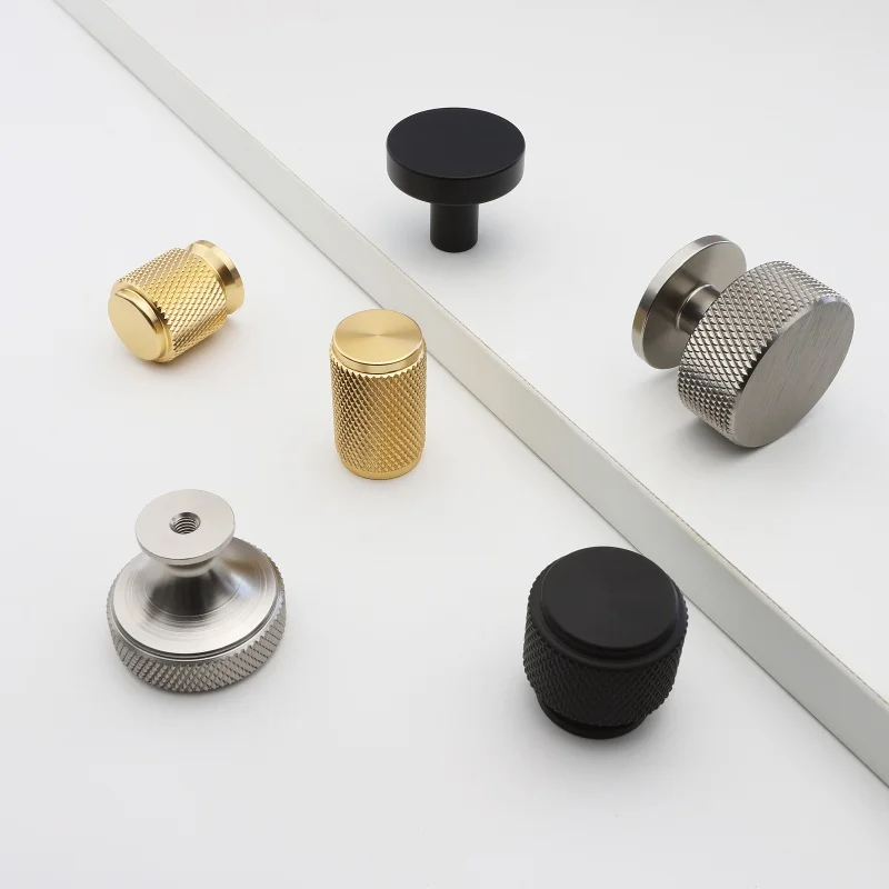 Einfache runde Schubladenknöpfe in verschiedenen Formen, Möbelgriffe aus Aluminiumlegierung, Küchenschrankgriffe, dekorative Beschläge