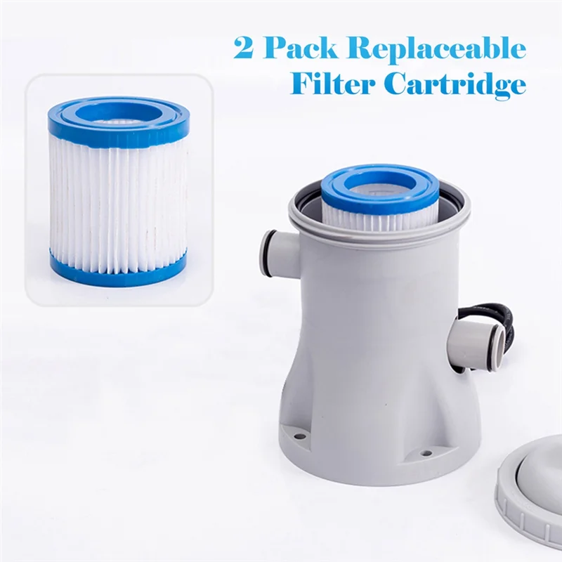 ABGG-Pool Pumps 330 GPH مضخة مرشح حوض السباحة مضخة مياه كهربائية لحمام السباحة التجديف بركة أرضية صغيرة #5