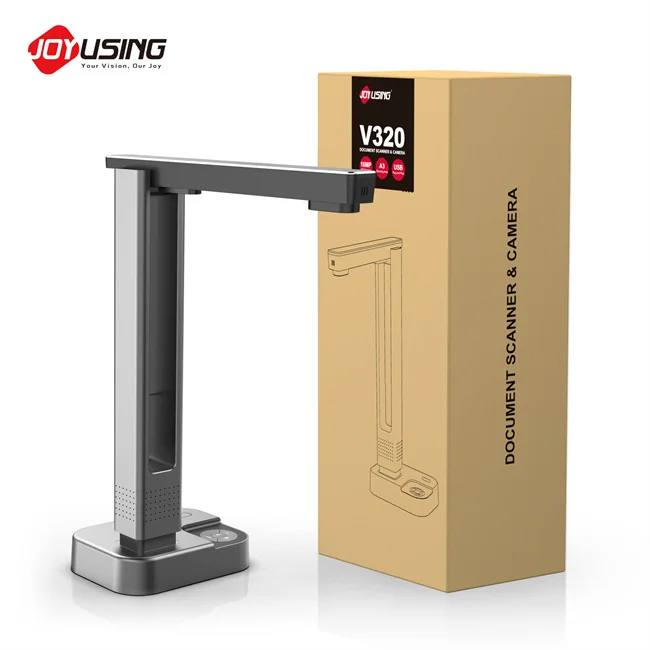 Joyusing V320Pro 16.0MP A3/A4 Portable Document Book Scanner With Built-in Microphone 4 Laser Beams And OCR Recognition