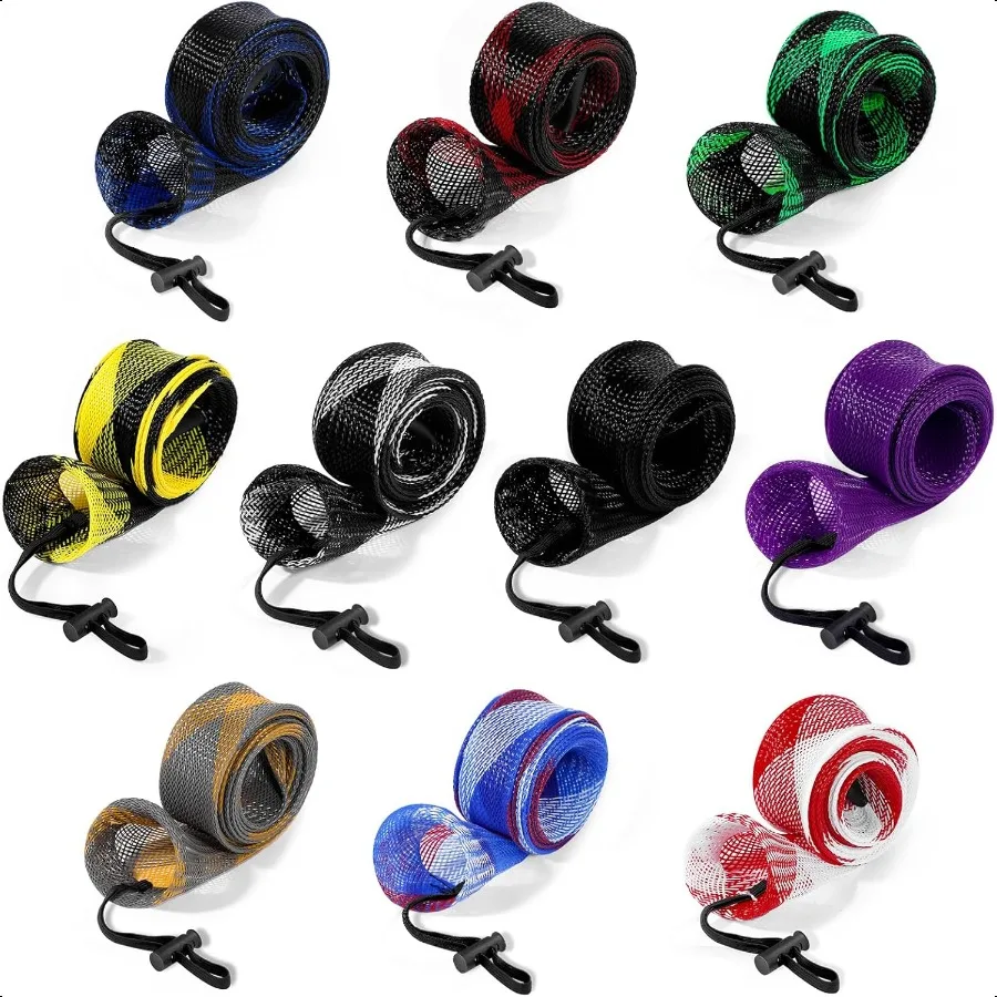 

Fishing Rod Sleeve Fishing Pole Sleeve Fishing Rod Cover for Casting Rod Sea Fishing Rod Fly Rod Braided Mesh Rod Protector Fis