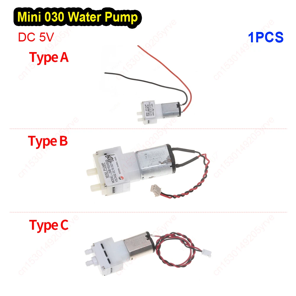 Mini 030 Water Pump DC 5V 70mL/min Water Diaphragm Self-priming Pump Sweeping Robot Water Pump