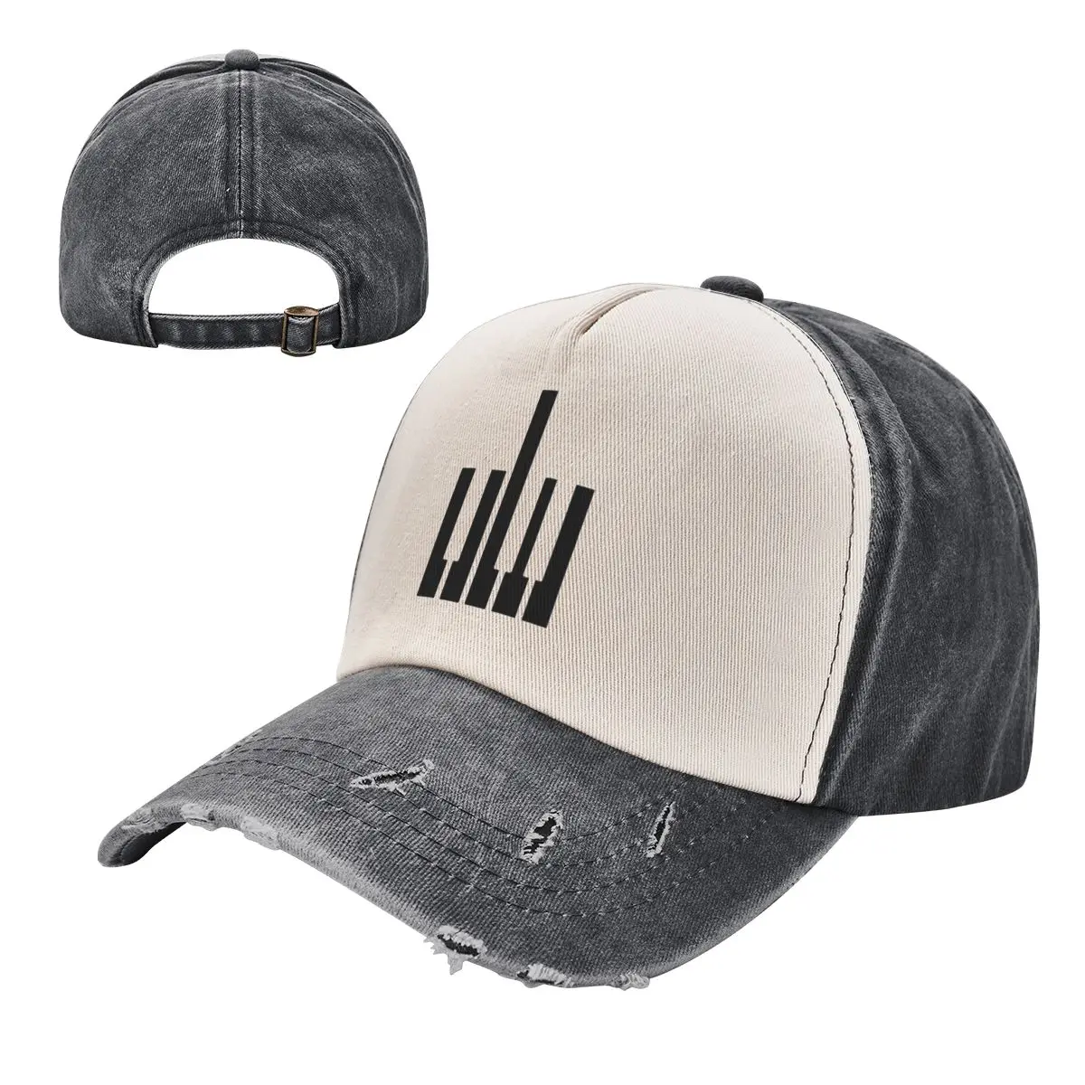 Born To Be Piano Teacher Music Band Keyboard Player Baseball Cap Fashion Hats Outdoor Denim Cap Hats