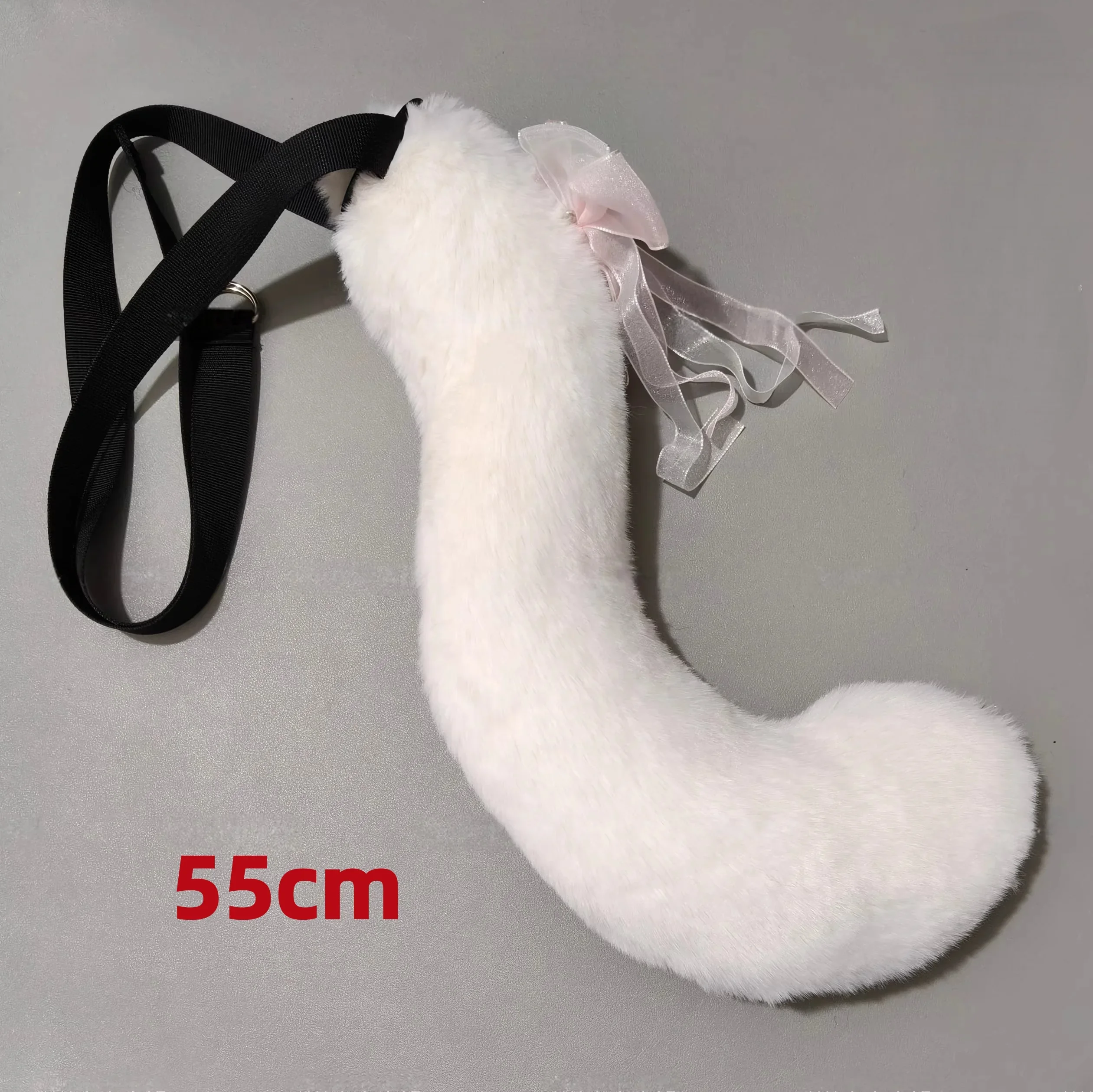 IMU New Plush Flying Squirrel Tail Halloween Handmade Bow Tie Animal Tail Lolita Cosplay Tail Props KC Comic Con Accessories