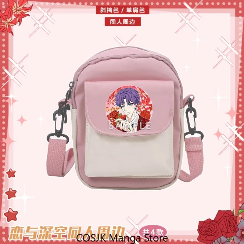 Anime Love and Deepspace Coin Purse Student Small Wallet Phone Bag Itabag Crossbody Bag Shoulder Handbag for Package Gift