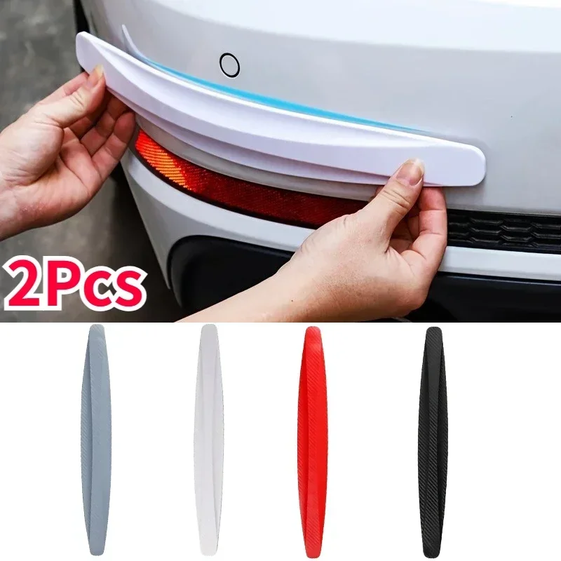 2pcs Universal Anti-Collision Protector Stickers, Car Front and Rear Corner Bumper Guard, Anti-scratch Strips, Car Accessories