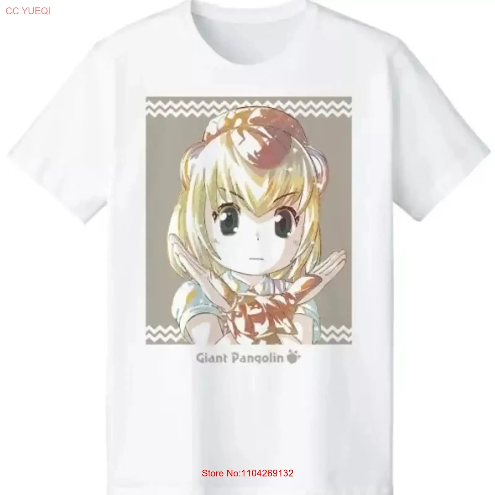 Pangolin Ani Art T Shirt White Men'S Size Kemono Friends 2 vintage Washed Comfortable Versatile designer clothes