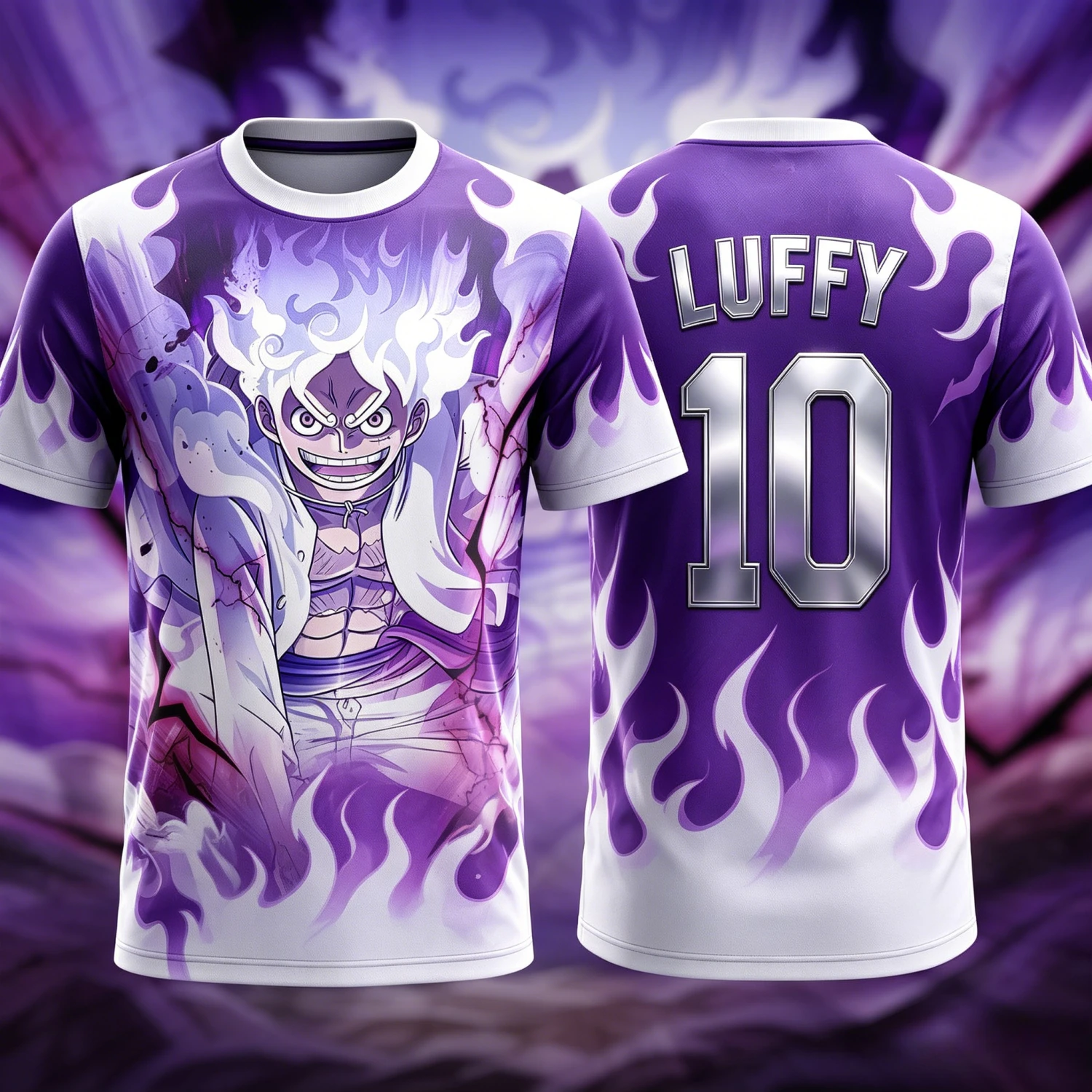2026 Summer One Piece Luffy Retro Cosplay T-shirt Men's Oversized 3D Printed Short-sleeved Family Unisex Children's Sports Shirt