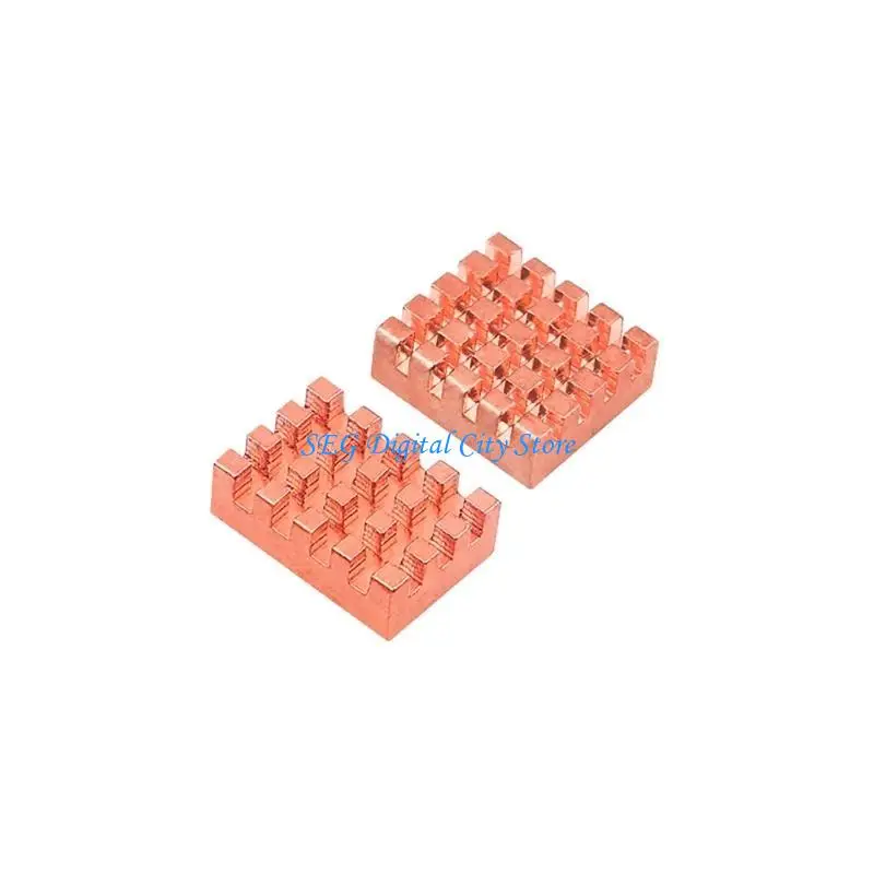 U75B Zero2W Acrylic Case Transparent Shell with 2PCS Copper Heat Sink