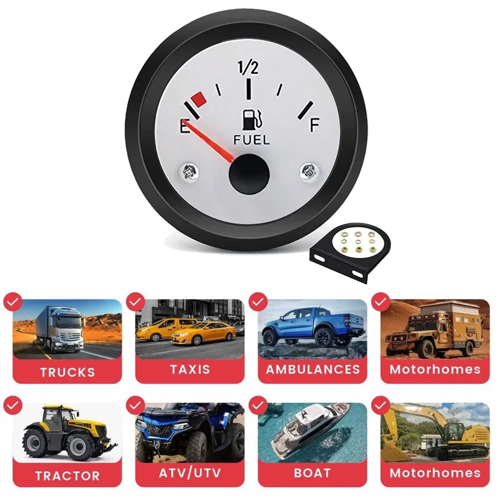 

Car Fuel Gauge 12V ABS Metal 2-IN 52mm Automotive Fuel Gauge Conversion Unit Car Instrument Modification Fuel Gauge Interior