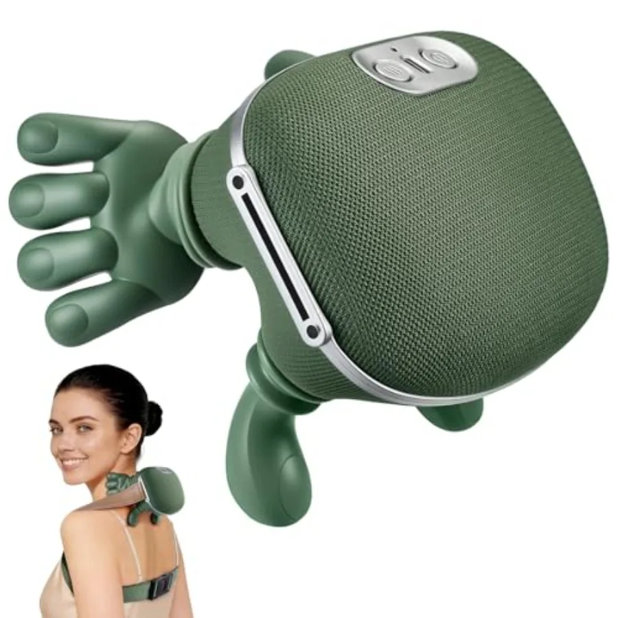 

Массажер для шеи с подогревом 2026: Новый бионический массажер для плеч и спины, электрический 4D-массаж глубоких тканей с функцией разминания для снятия боли и расслабления мышц