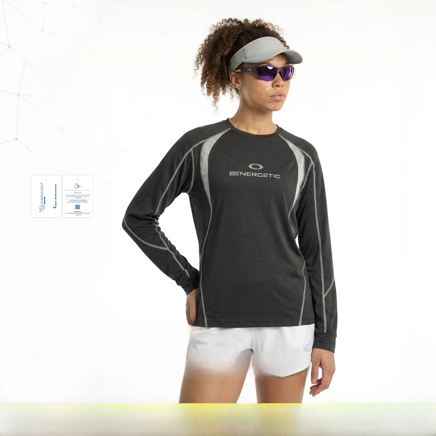 

Новая весенняя коллекция 2026: Спортивная футболка с длинным рукавом для бега и фитнеса на открытом воздухе, влагоотводящая, с цветными блоками, из полиэстера