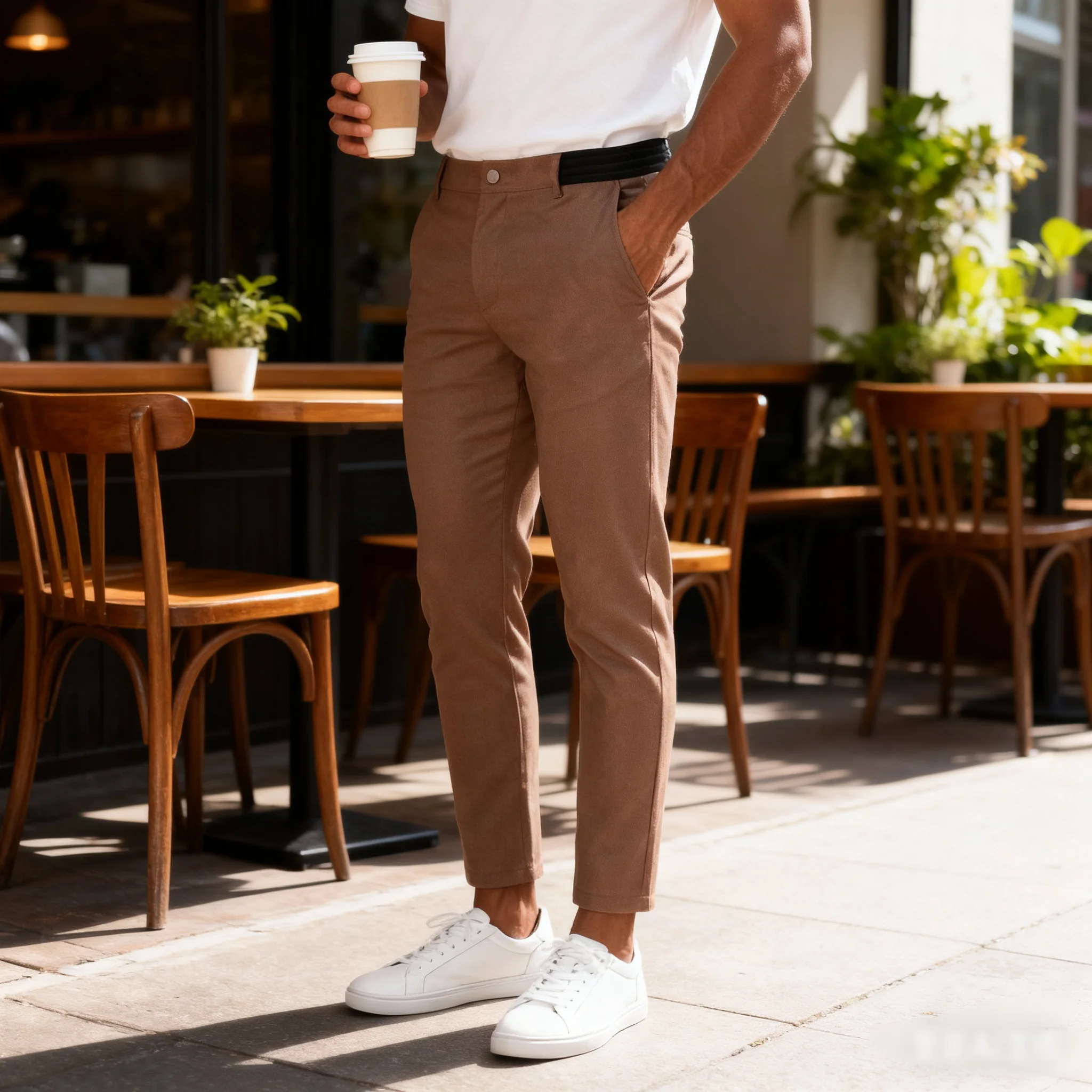 

AIOPESON повседневные хлопковые мужские брюки, однотонные облегающие мужские брюки, новые весенне-осенние классические деловые брюки высокого качества, мужские