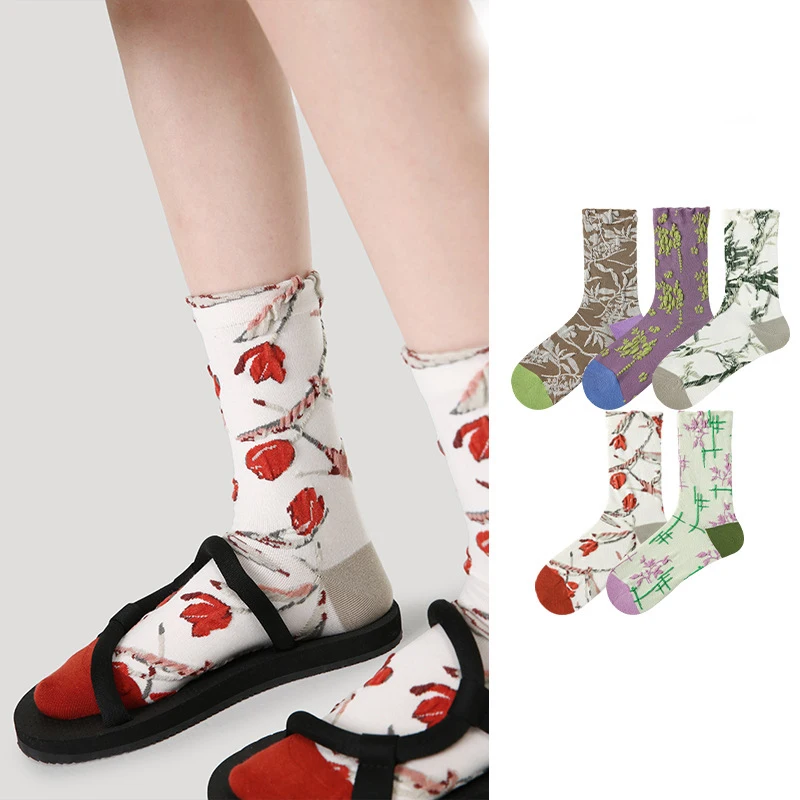 

Spring summer high Quality Harajuku chaussette Style Socks For Women Men's Cotton Hip Hop Socks Man Meias Mens Calcetines