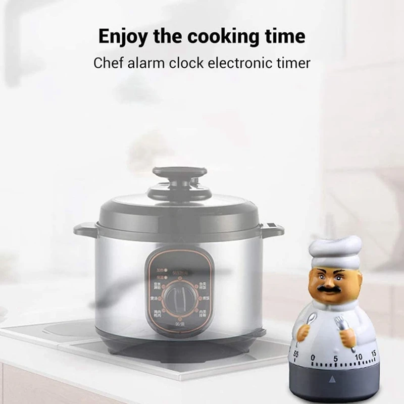 1 Piece Egg Timer Short-Term Alarm Clock, As Shown Plastic+Metal Cooking Baking Mechanical Countdown Timer Cooking Timer