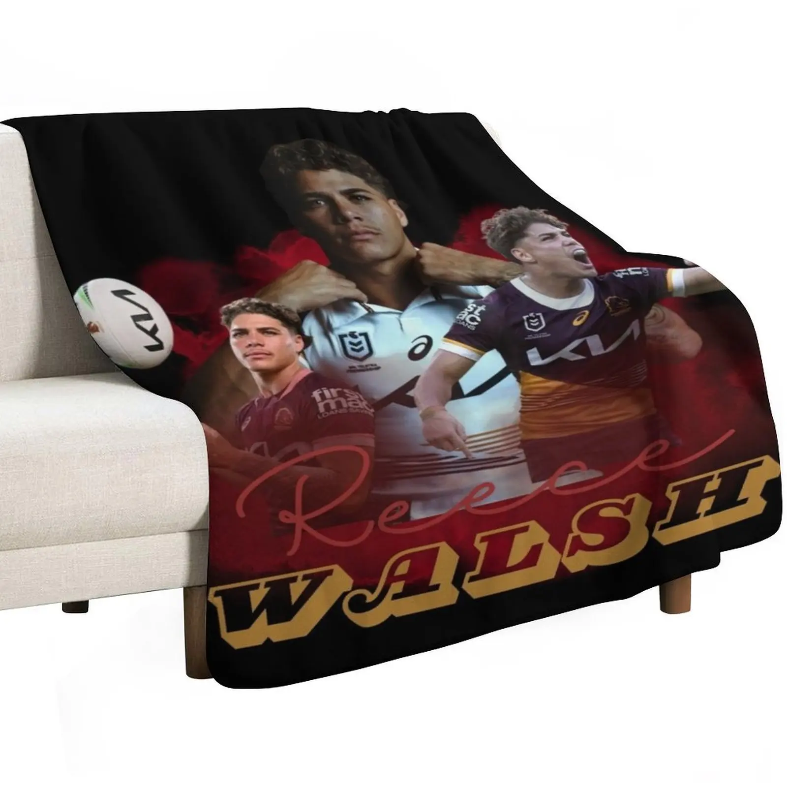 Reece Walsh Throw Blanket Loose Vintage Soft Multi-Purpose christmas gifts Winter beds Blankets