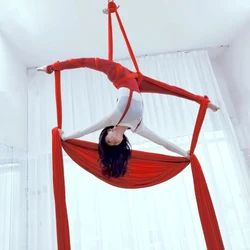 15.3yards 14m Aerial Silks GYM Outdoor Yoga Hammock Aerial Silk Swing Fitness at Home Anti-Gravity Body Building Pilates Belt