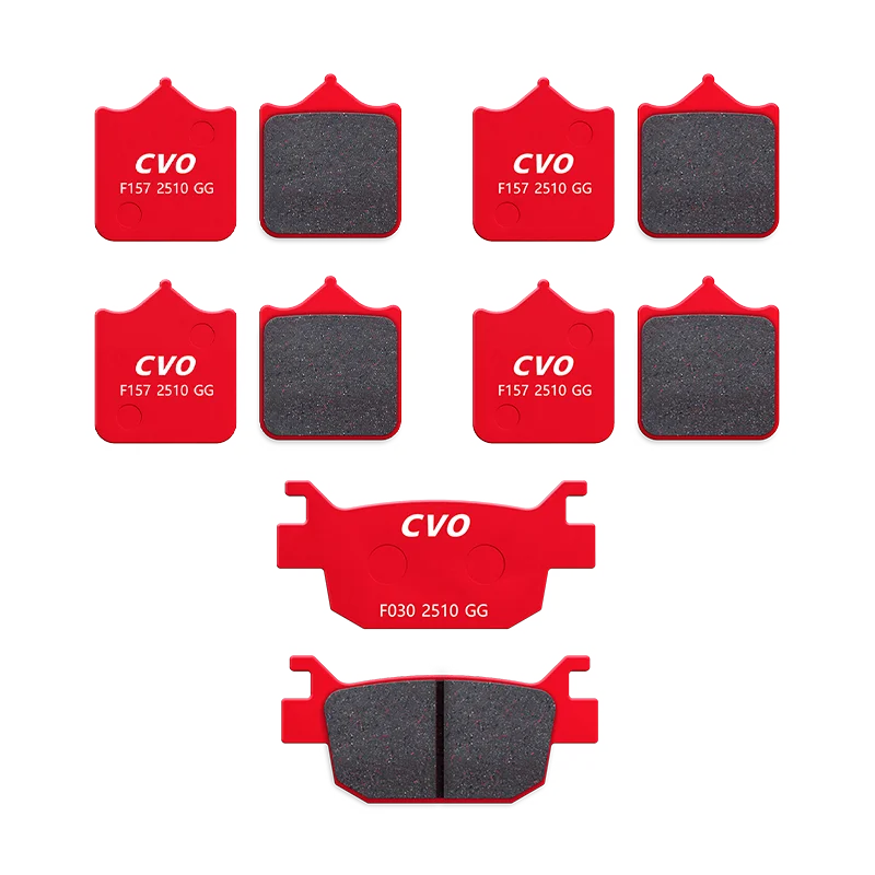 CVO Motorcycle Front and Rear Brake Pads for Benelli TRK502 TRK502X TRK 502 Leoncino 500 BJ500 BJ500GS-A BJ 500