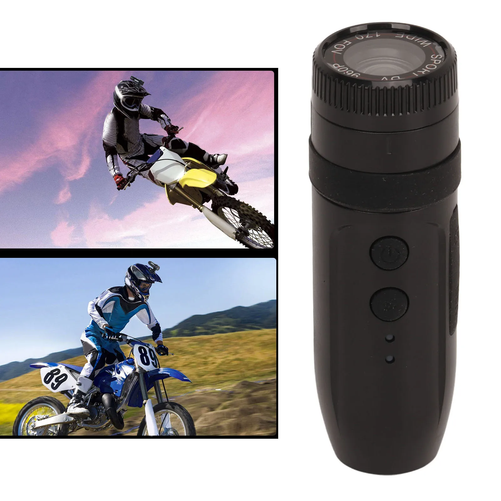 Motorcycle Video DV Camcorder 450mAh Battery 170 Degree Wide Angle Night Vision  Motorbike Helmet Camera for Outdoor