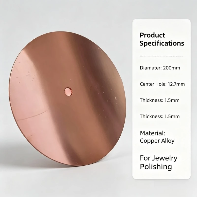 150mm 6 Inch Copper Laps Gems Polishing Copper Grinding Disc Stone Final Polish Disk 8 Inch 200mm