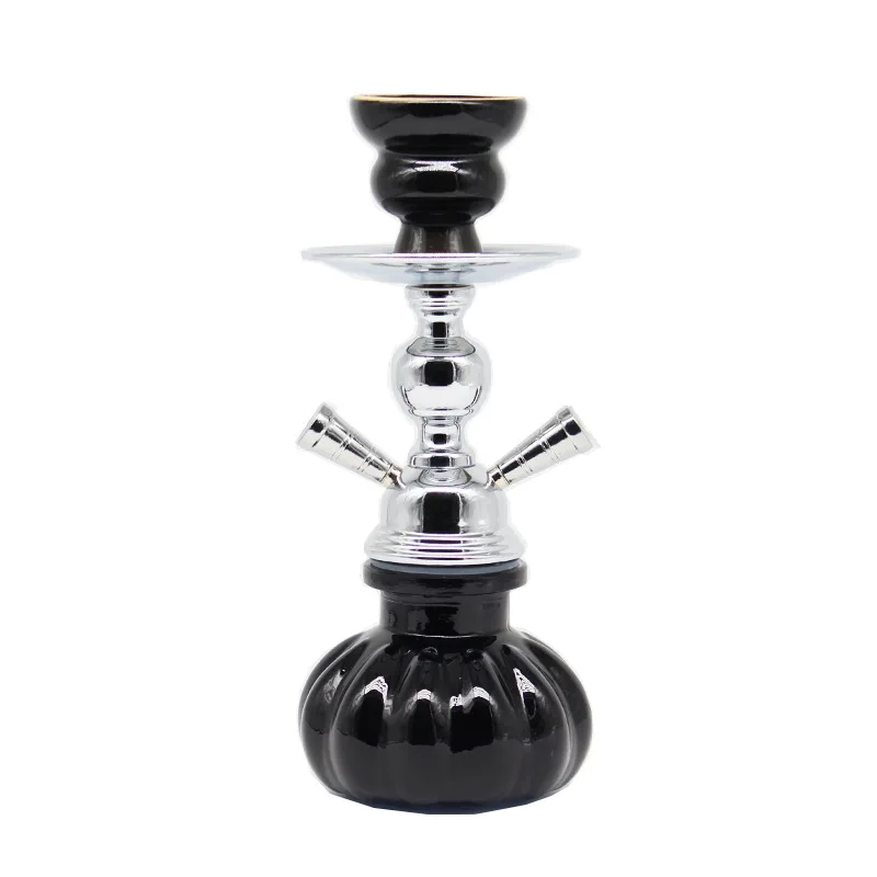 Top Selling Arab Hookah Bar Single and Double Tube Glass Hookah Shisha Complete Set