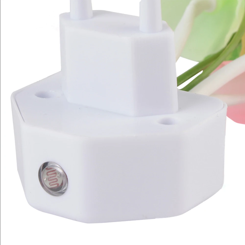 Sensor de iluminação dreambed led europeu eua plug cogumelo luz noturna lindo sensor de luz 110v 220v entrada